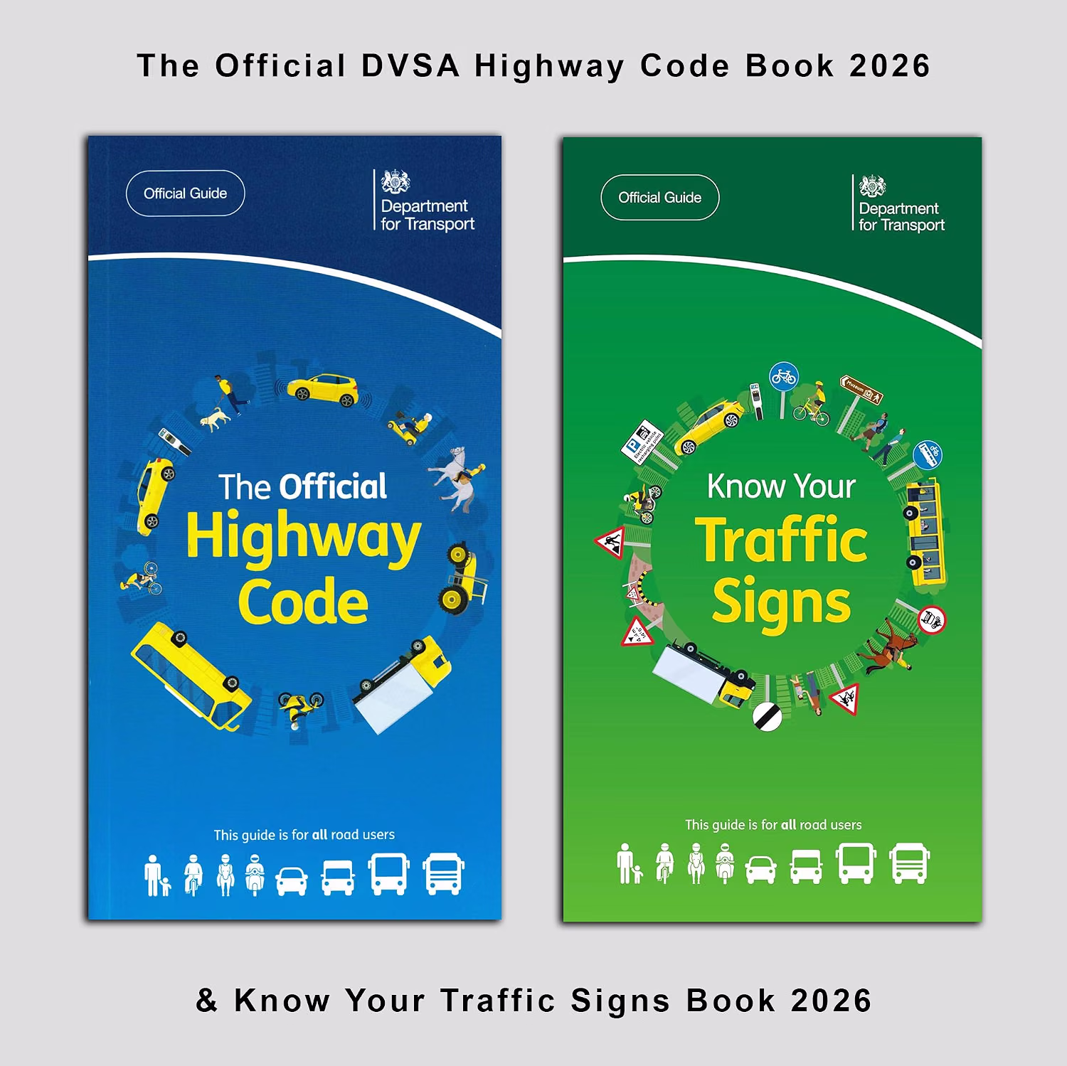Highway Code and Know Your Traffic Signs book bundle